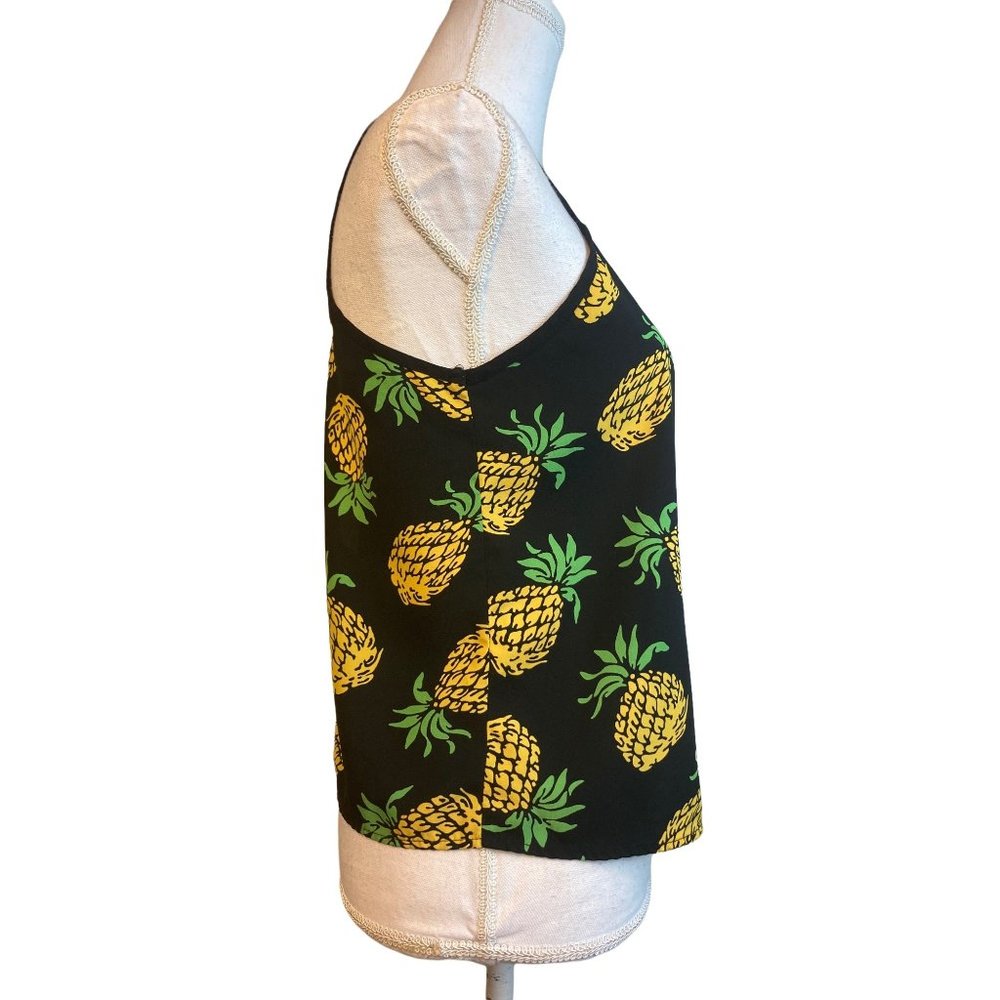 Funky Soul Pineapple Tank top Spaghetti Strap Open Back Small - Picture 2 of 6